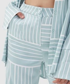 4TH & RECKLESS Norma Trouser - Sage Print -Peppermayo cloth-shop PM Norma 2 scaled