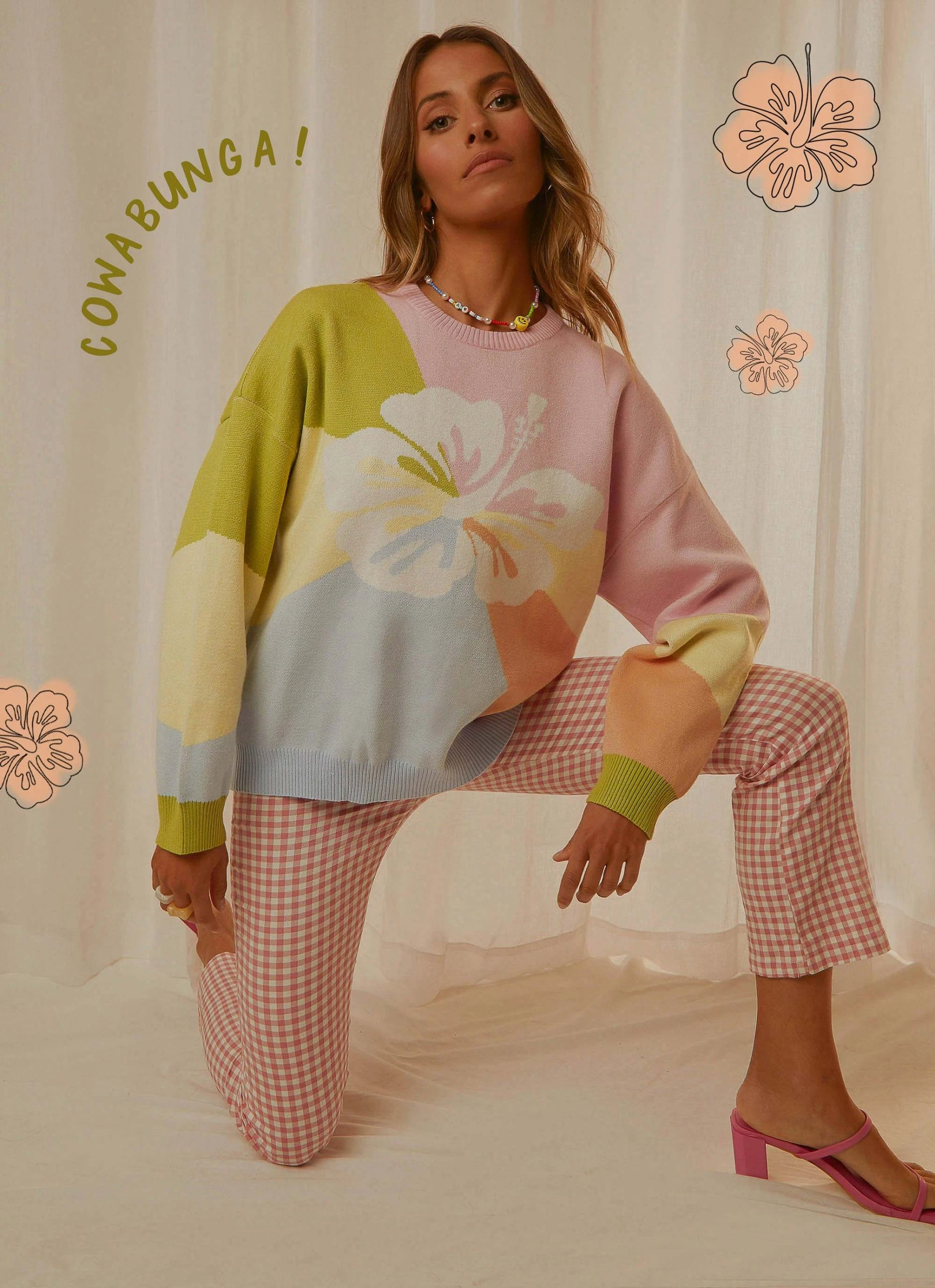 Peppermayo Exclusive My Paradise Knit Jumper - Rainbow 1 Peppermayo Exclusive My Paradise Knit Jumper - Rainbow