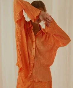 Peppermayo Exclusive Change Of Pace Shirt - Tangerine