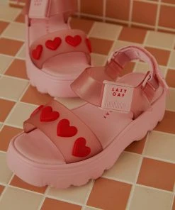 Melissa X Lazy Oaf Pink Kick Off Sandal - Pink -Peppermayo cloth-shop Peppermayo Elise 15.3.22 P5 38 scaled