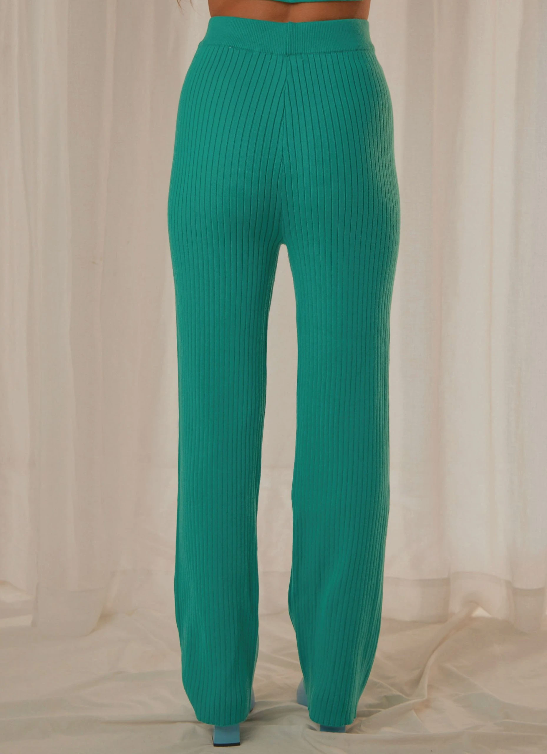 Peppermayo Exclusive Only Vice Knit Pants - Jade Green 6 Peppermayo Exclusive Only Vice Knit Pants - Jade Green - Image 6