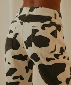 Peppermayo Kendall Pants - Cow Print