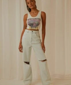 Wrangler Floral Bones Tank - Vintage White -Peppermayo cloth-shop Peppermayo Jenaya 7.2.22 P2 30 scaled