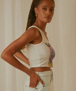 Wrangler Floral Bones Tank - Vintage White -Peppermayo cloth-shop Peppermayo Jenaya 7.2.22 P2 32 scaled