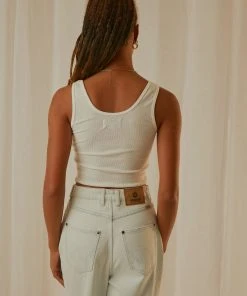 Wrangler Floral Bones Tank - Vintage White -Peppermayo cloth-shop Peppermayo Jenaya 7.2.22 P2 33 scaled