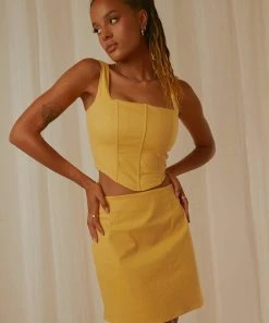 Peppermayo Exclusive Rooftop Drinks Mini Skirt - Mango