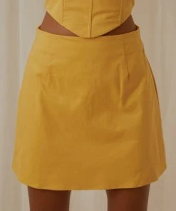 Peppermayo Exclusive Rooftop Drinks Mini Skirt - Mango -Peppermayo cloth-shop Peppermayo Jenaya 7.2.22 P2 42 scaled