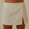 Peppermayo Exclusive Field Dreams Mini Skirt - White Broderie