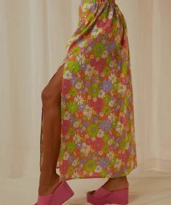Peppermayo Exclusive In The Sea Breeze Maxi Skirt - Retro Floral -Peppermayo cloth-shop Peppermayo Jenaya 7.2.22 P3 34 scaled
