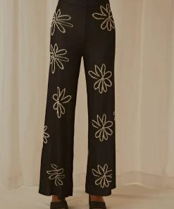 Peppermayo Floral Takeover Knit Pants - Black -Peppermayo cloth-shop Peppermayo Jenaya 7.2.22 P3 48 scaled