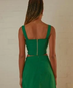 Peppermayo Exclusive Pastel Skies Bustier Top - Jade Green -Peppermayo cloth-shop Peppermayo Jenaya 7.2.22 P4 16 scaled