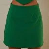 Peppermayo Exclusive Rooftop Drinks Mini Skirt - Jade Green