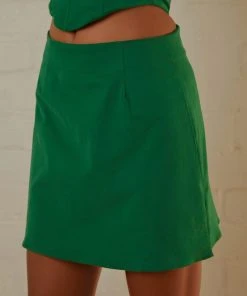 Peppermayo Exclusive Rooftop Drinks Mini Skirt - Jade Green -Peppermayo cloth-shop Peppermayo Jenaya 7.2.22 P4 21 scaled