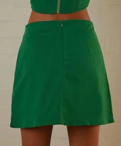 Peppermayo Exclusive Rooftop Drinks Mini Skirt - Jade Green -Peppermayo cloth-shop Peppermayo Jenaya 7.2.22 P4 22 scaled