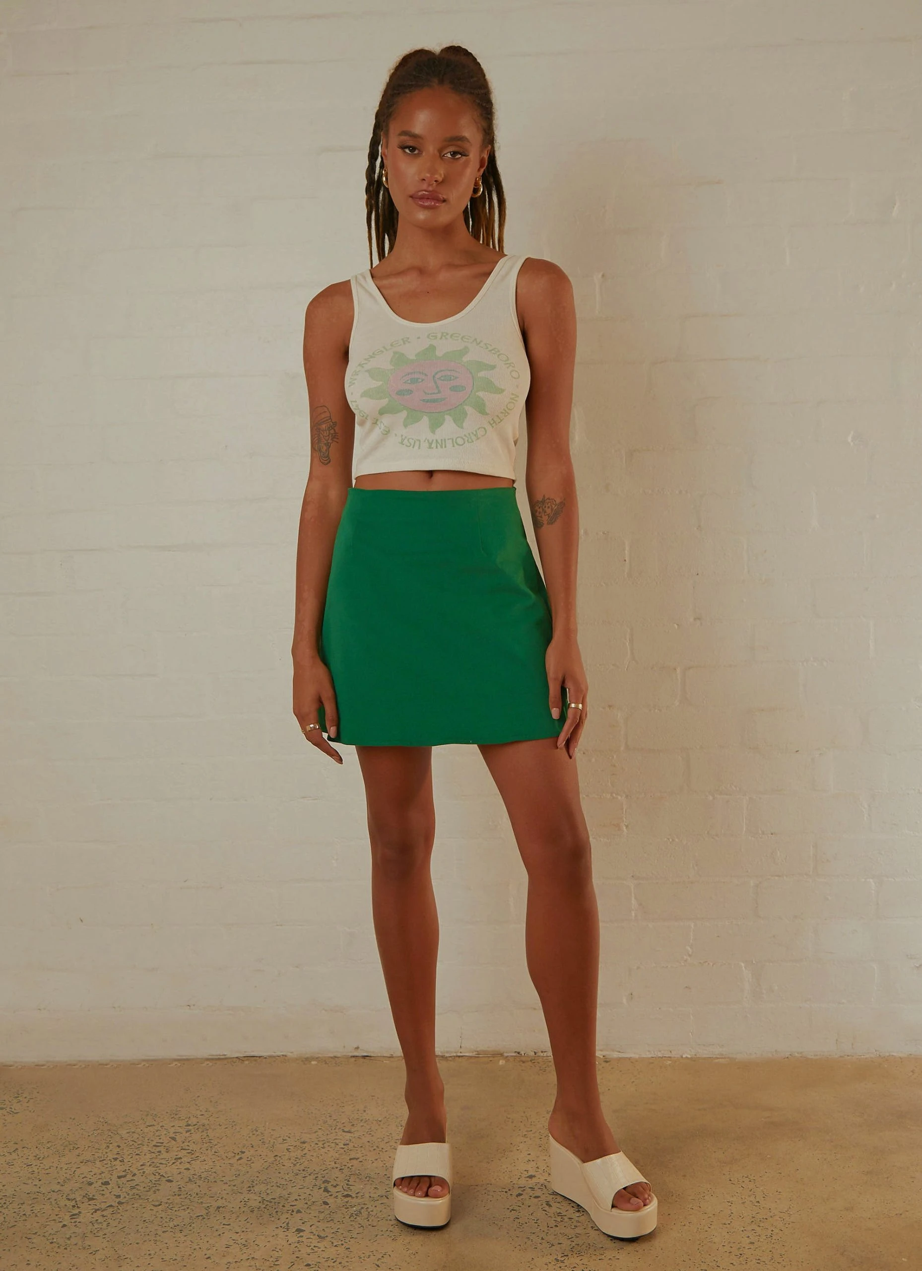 Wrangler By The Sun Tank - Ecru 2 Wrangler By The Sun Tank - Ecru - Image 2