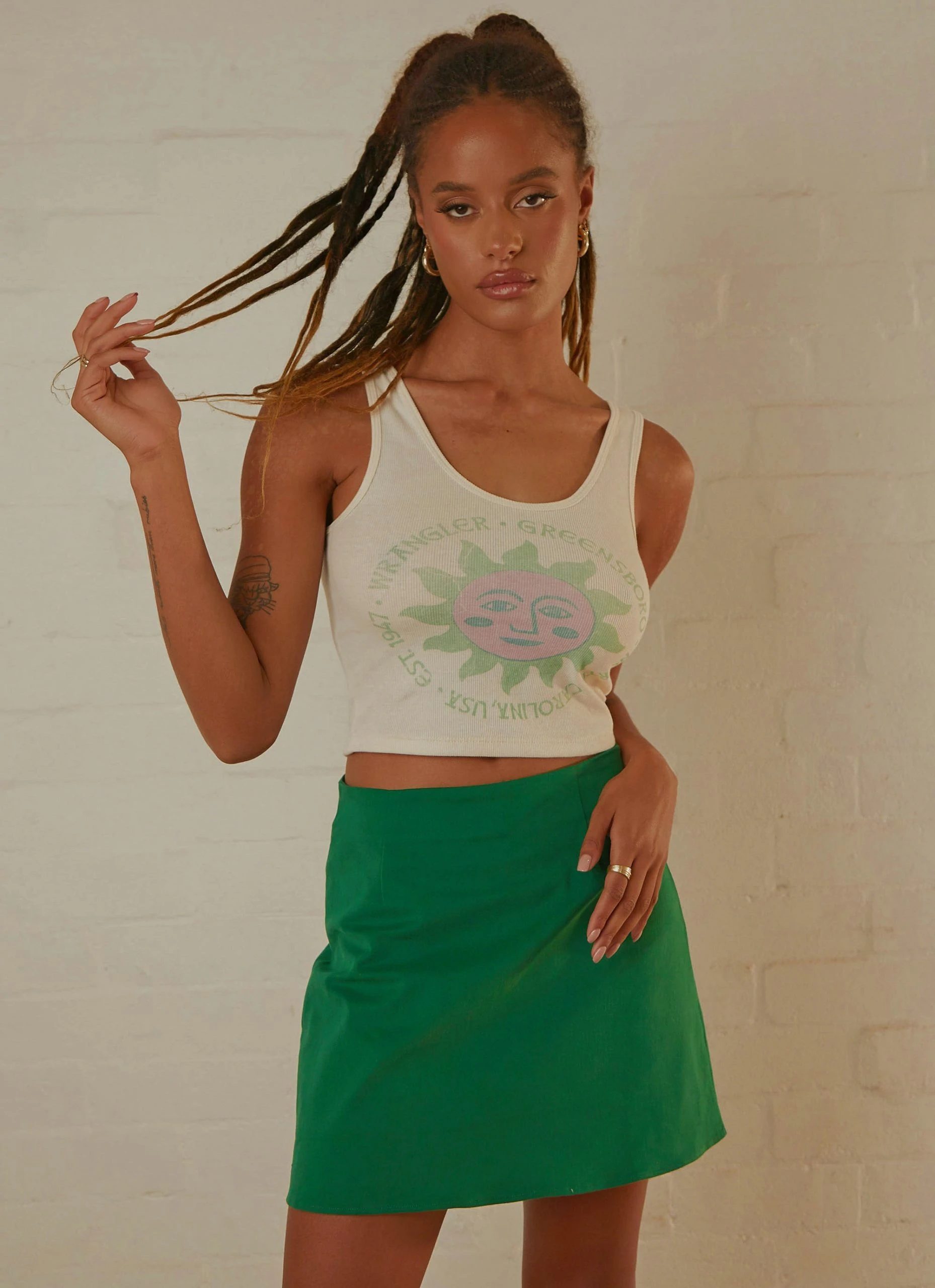 Wrangler By The Sun Tank - Ecru 1 Wrangler By The Sun Tank - Ecru