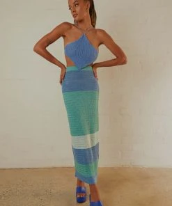 Peppermayo Exclusive Sand Dunes Crochet Maxi Skirt - Azure Stripe -Peppermayo cloth-shop Peppermayo Jenaya 7.2.22 P4 56 scaled