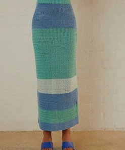 Peppermayo Exclusive Sand Dunes Crochet Maxi Skirt - Azure Stripe -Peppermayo cloth-shop Peppermayo Jenaya 7.2.22 P4 57 scaled