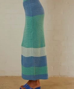 Peppermayo Exclusive Sand Dunes Crochet Maxi Skirt - Azure Stripe -Peppermayo cloth-shop Peppermayo Jenaya 7.2.22 P4 58 scaled