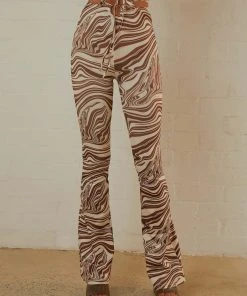 Peppermayo Elena Flare Pants - Brown Swirl Print -Peppermayo cloth-shop Peppermayo Jenaya 7.2.22 P5 12 scaled