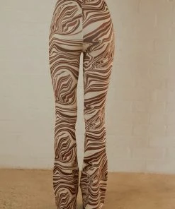 Peppermayo Elena Flare Pants - Brown Swirl Print -Peppermayo cloth-shop Peppermayo Jenaya 7.2.22 P5 14 scaled