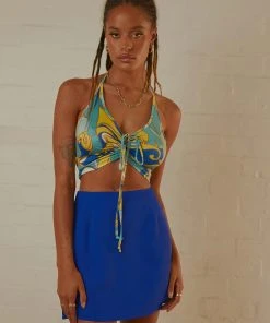 Peppermayo Can't Stop The Beat Crop - Blue Paisley -Peppermayo cloth-shop Peppermayo Jenaya 7.2.22 P5 29 scaled