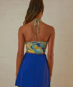 Peppermayo Can't Stop The Beat Crop - Blue Paisley -Peppermayo cloth-shop Peppermayo Jenaya 7.2.22 P5 31 scaled