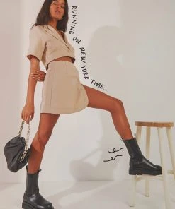 Peppermayo Exclusive New York City Skirt - Taupe