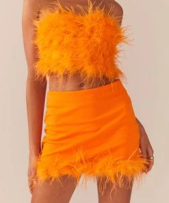 Peppermayo Exclusive Lucia In Love Skirt - Tangerine