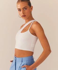 Peppermayo Exclusive Cedar Crop Top - White -Peppermayo cloth-shop Peppermayo Kiana 1.12.22 65 scaled