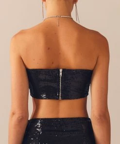 Peppermayo Exclusive Emma Sequin Bustier - Black -Peppermayo cloth-shop Peppermayo Kiana 1.12.22 96 scaled