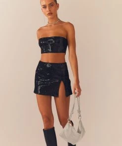 Peppermayo Exclusive Emma Sequin Bustier - Black -Peppermayo cloth-shop Peppermayo Kiana 1.12.22 99 scaled