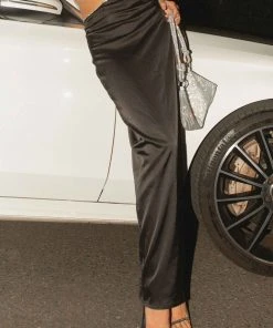 Peppermayo Exclusive Blind Love Maxi Skirt - Onyx -Peppermayo cloth-shop Peppermayo NYE BlindLoveMaxiSkirt 3 scaled