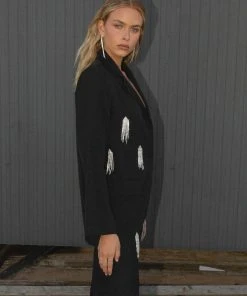 Peppermayo Exclusive Taking Chances Rhinestone Blazer - Onyx 9 Peppermayo Exclusive Taking Chances Rhinestone Blazer - Onyx -Peppermayo cloth-shop Peppermayo NYE Taking hanges blazer 2 scaled