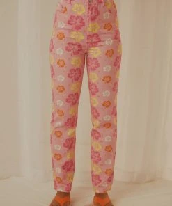 Peppermayo Exclusive Electric Avenue Pants - Hawaiian Floral -Peppermayo cloth-shop Peppermayp Wholesale FEB 101 scaled
