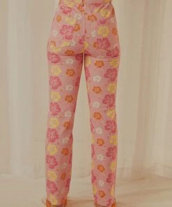 Peppermayo Exclusive Electric Avenue Pants - Hawaiian Floral -Peppermayo cloth-shop Peppermayp Wholesale FEB 103 scaled