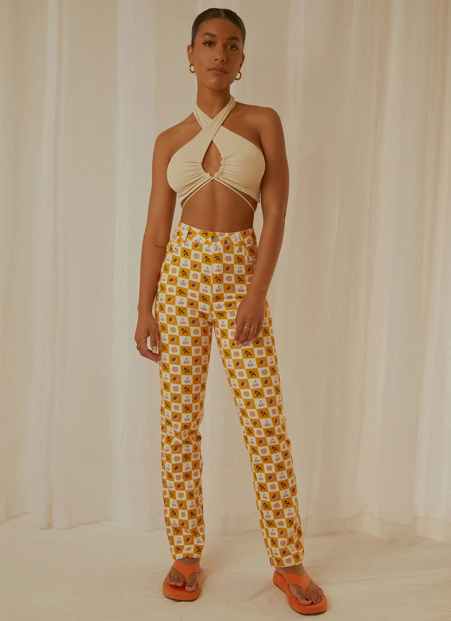 Peppermayo Exclusive Harlow Crop Top - Ivory 3 Peppermayo Exclusive Harlow Crop Top - Ivory - Image 3