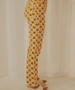 Peppermayo Exclusive Pina Colada Pants - Fruit Checkers -Peppermayo cloth-shop Peppermayp Wholesale FEB 112 scaled