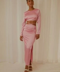 Peppermayo Exclusive From Florence Maxi Skirt - Baby Pink