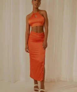 Peppermayo Exclusive Monaco Maxi Skirt - Orange -Peppermayo cloth-shop Peppermayp Wholesale FEB 41 209f8259 d9b4 4b3b b76d 71913fad6654 scaled