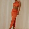 Peppermayo Exclusive Monaco Maxi Skirt - Orange