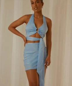 Peppermayo Exclusive The Luxe List Top - Sky -Peppermayo cloth-shop Peppermayp Wholesale MARCH 157 scaled