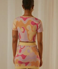 Peppermayo Exclusive On The Record Knit Tie Top - Psychedelic -Peppermayo cloth-shop Peppermayp Wholesale MARCH 189 scaled