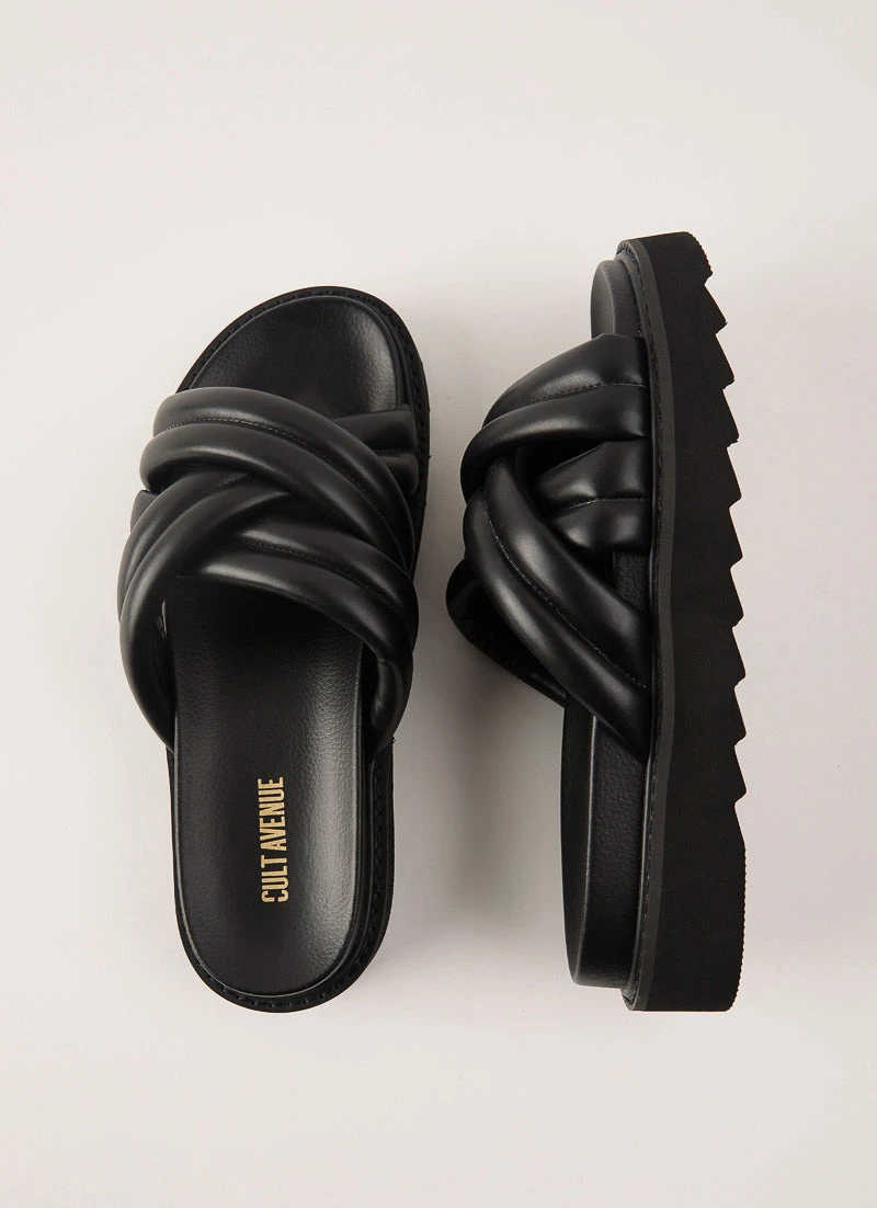 Cult Avenue Slide On Over Flatform - Black 4 Cult Avenue Slide On Over Flatform - Black - Image 4
