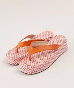 Cult Avenue Minelli Sandals - Multi Micro Check -Peppermayo cloth-shop Shoes Reshoot 2 3