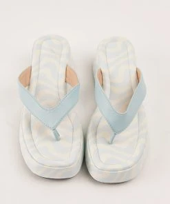 Cult Avenue Minelli Sandals - Pastel Blue Wave