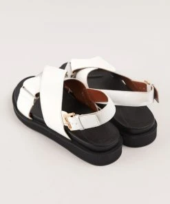 Cult Avenue Maldives Cross Sandal - White -Peppermayo cloth-shop Shoes Reshoot 4