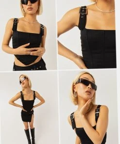 Peppermayo Exclusive Surrender Bustier - Black