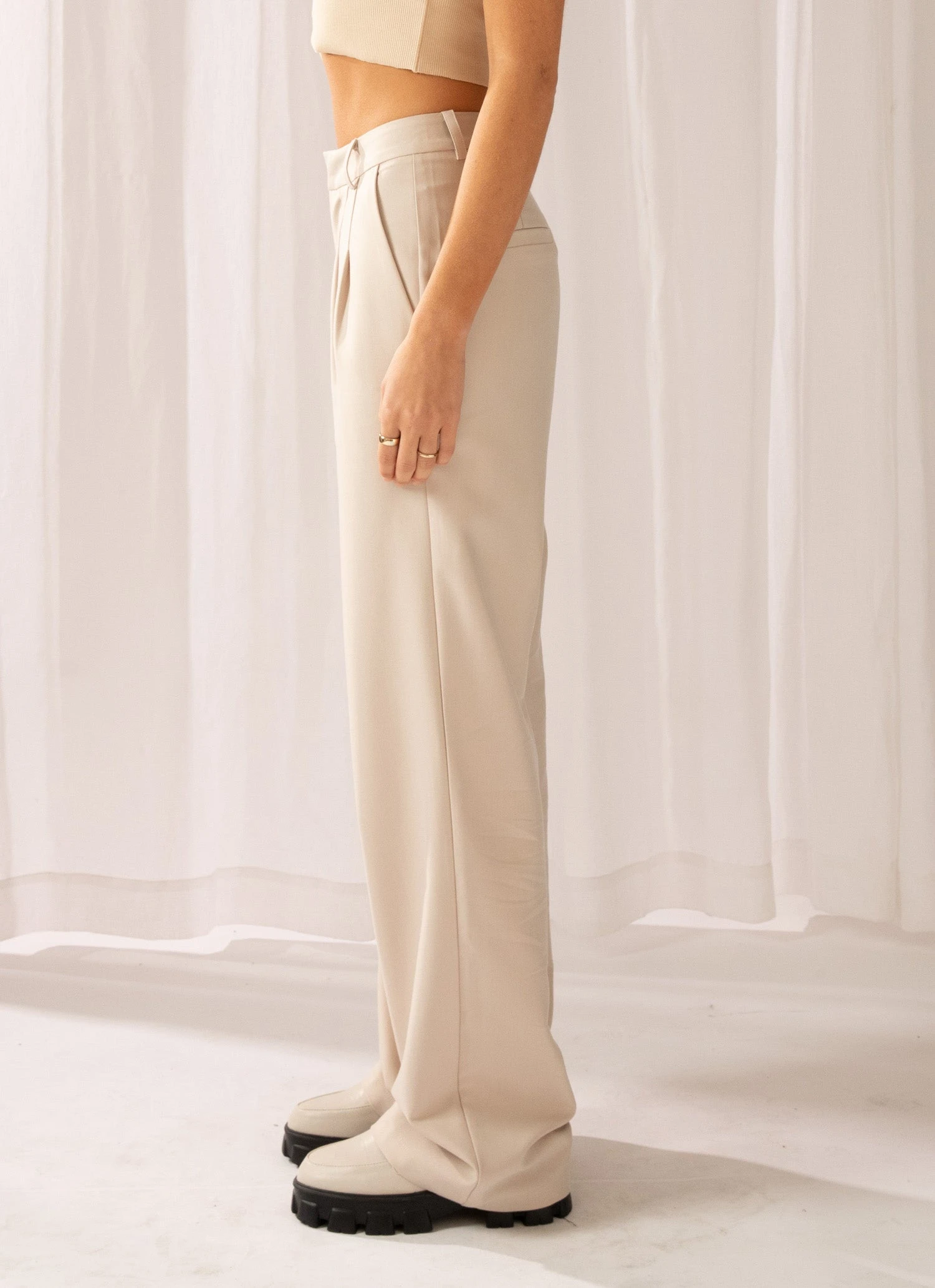 Peppermayo Exclusive Magdalena Suit Pants - Stone 5 Peppermayo Exclusive Magdalena Suit Pants - Stone - Image 5