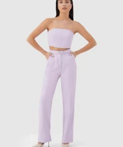 4TH & RECKLESS Tropez Leather Top - Lilac -Peppermayo cloth-shop a1a4a2ebb07740db9ea3a8dbd8521ad8 scaled